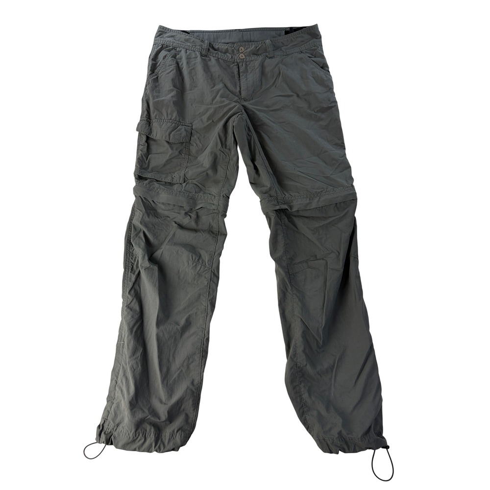 Columbia Convertible Pants Womens 6 Short Zip Off Leg Nylon Hiking Gray